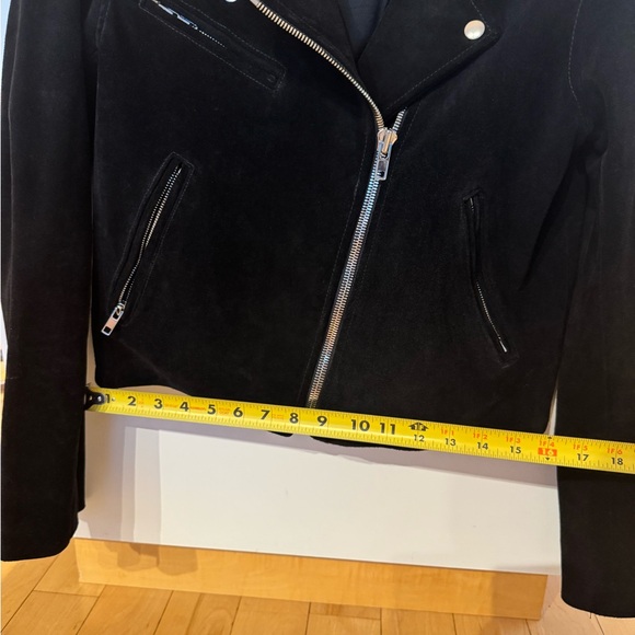 Reformation Black Suede Biker Jacket - Picture 4 of 7
